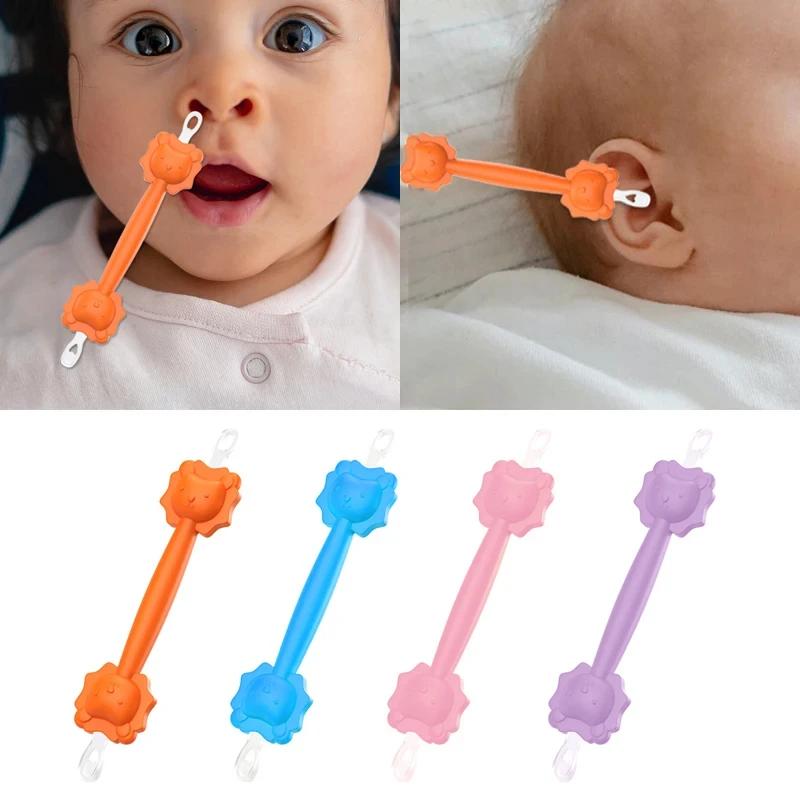 Nouveaux modèles 2026 : Curette double-tête en silicone pour bébé, nettoyeur de nez et d'oreilles, p