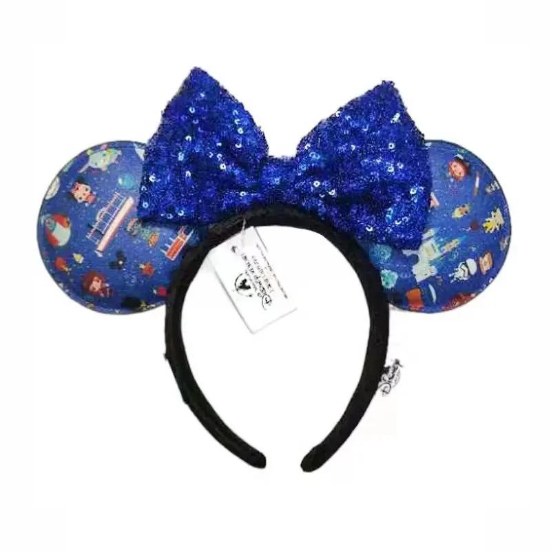 Bandeau oreilles Disney Mickey, feu d'artifice, avec Jack Pumpkin King, bandeau Cosplay, lettre Disn