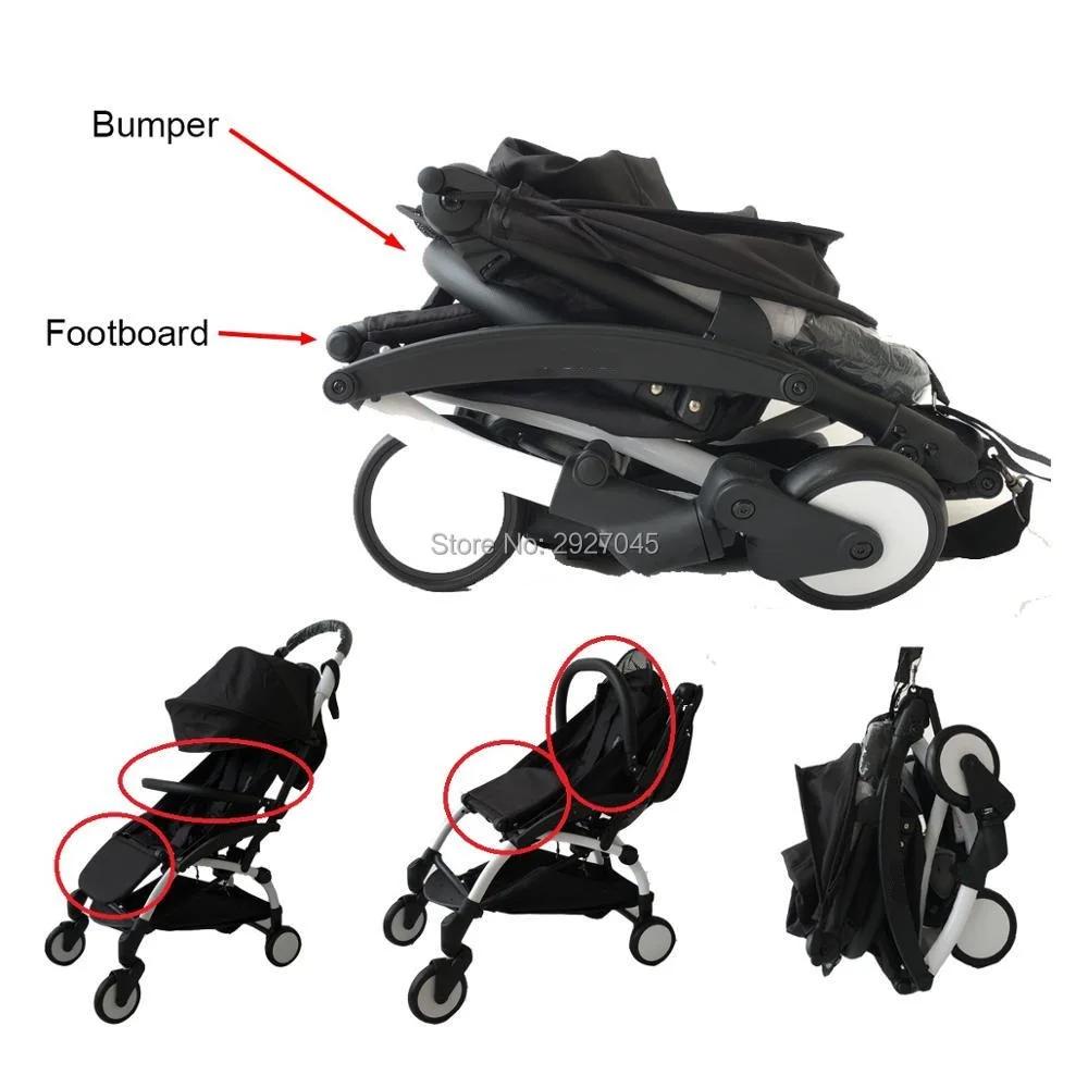 MomTan ®   Accessoires de poussette pour bébé, accoudoir en cuir PU, barre de pare-chocs, main coura