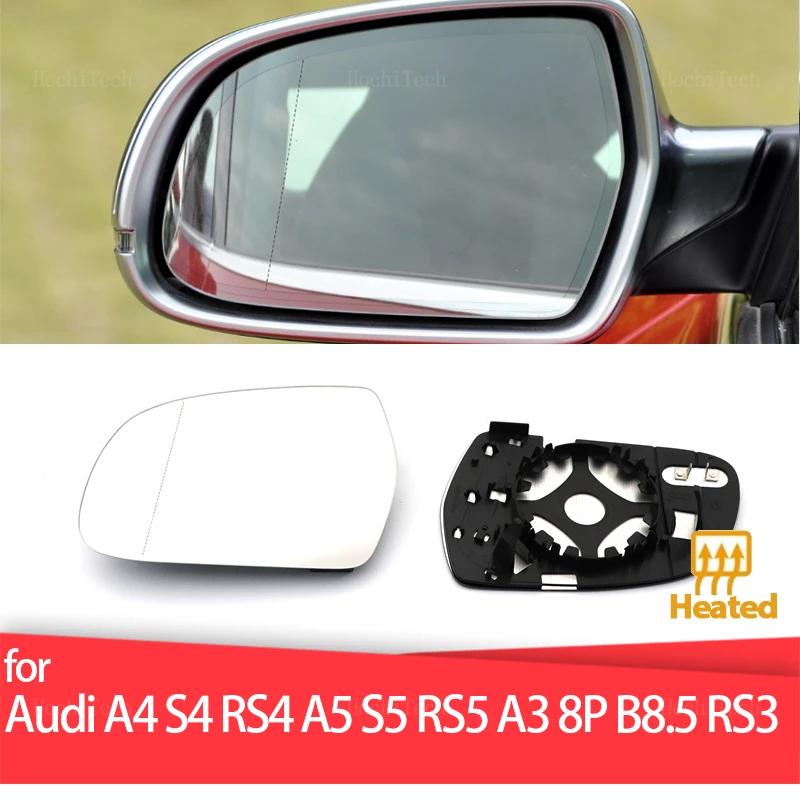 Rétroviseur en verre pour porte, rétroviseur latéral chauffant pour Audi A4 S4 RS4 B8.5 2011-16, A5 
