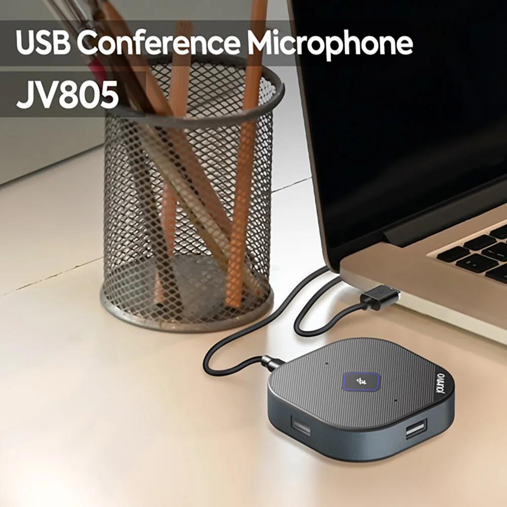 Microphone de conférence USB avec hub à 3 ports pour les appels vidéo, les réunions et le streaming,