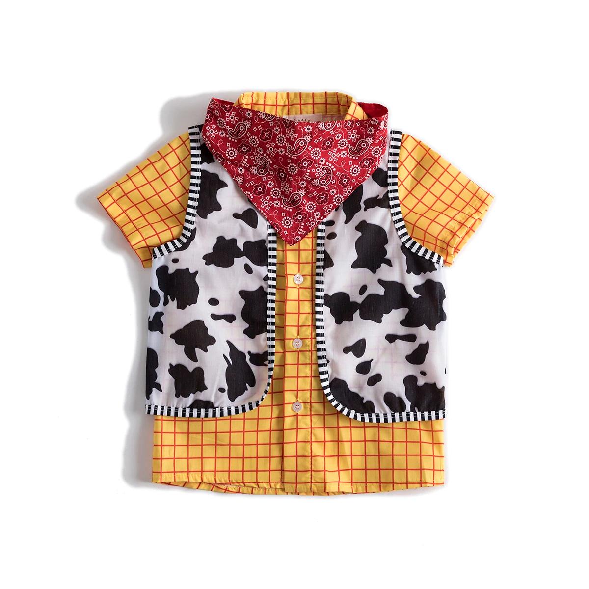 Costume de Cowboy Inspiré de Safari pour Garçon, Ensemble de Vêtement de Premier Anniversaire