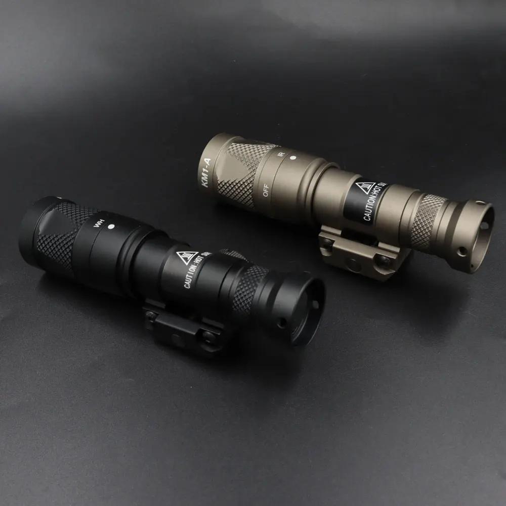 Lumière tactique M300V, éclairage IR et lampe de poche Scout blanche LED avec interrupteur de pressi