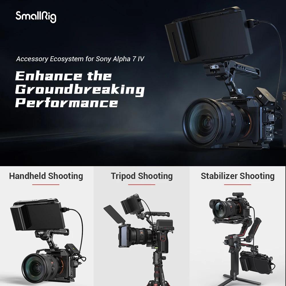 SmallRig Alpha7 V Cage Kit pour Sony A7 IV A7m4 Caméra Cage Rig pour Sony Alpha 7 V/7R V/7 IV/7S III