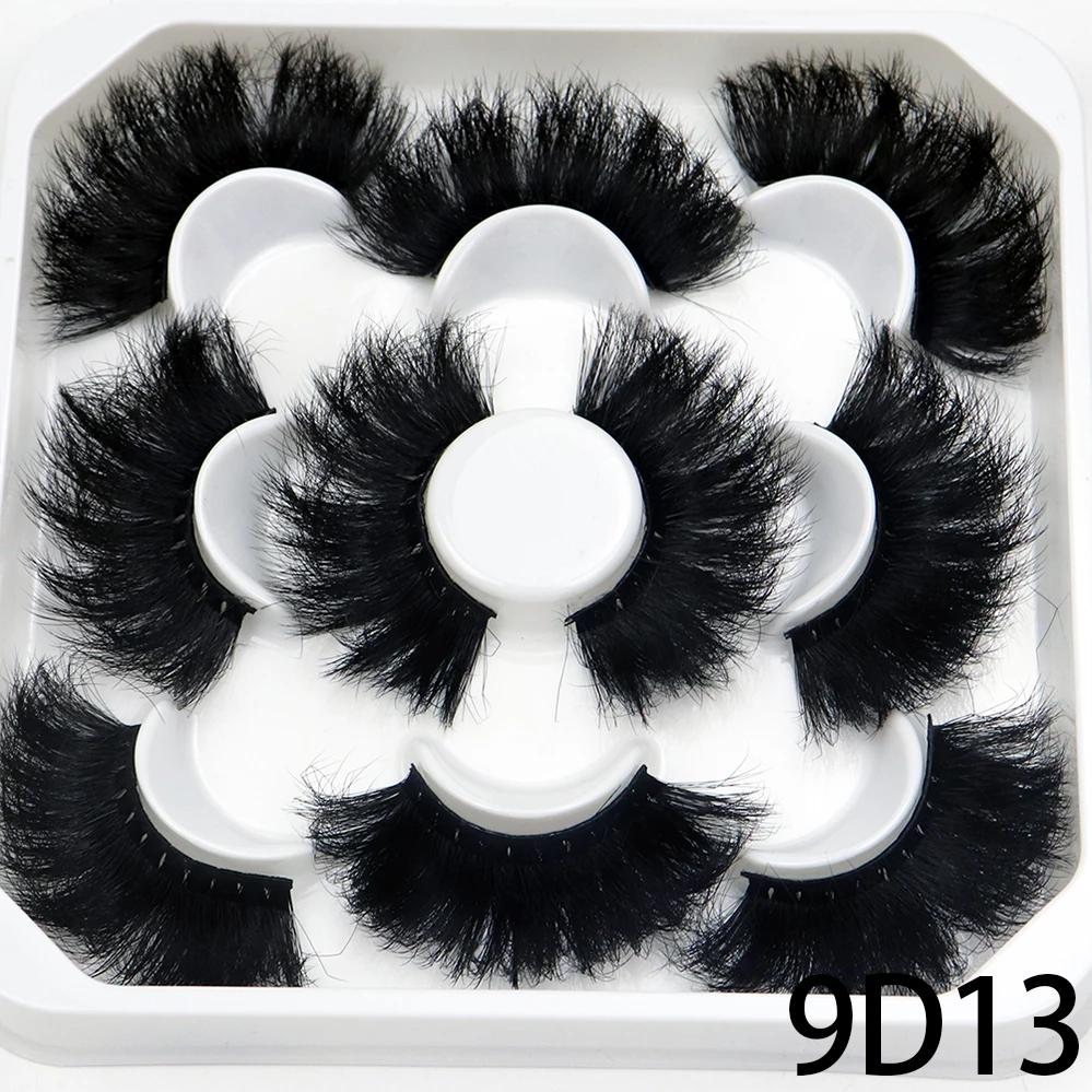 Faux cils de vison naturels moelleux, cils individuels, extension dense, outil de maquillage en gros