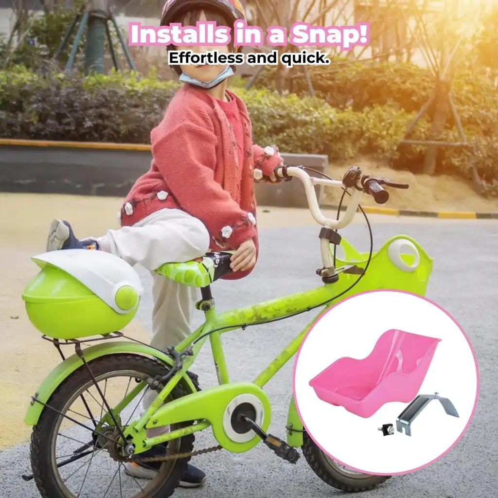 Porte-siège de vélo pour poupée bébé, poupées de taille Standard, animaux en peluche, ajustement confortable, Design de pétales mignons, accessoires d'équipement pour bébé