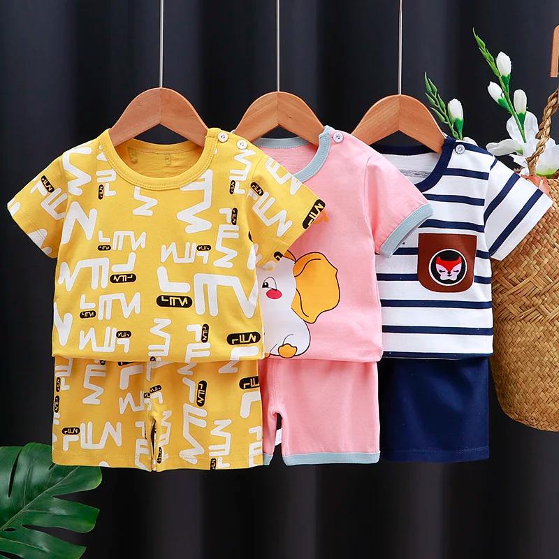 Ensemble de vêtements pour enfants bébé garçon/fille T-Shirt + short