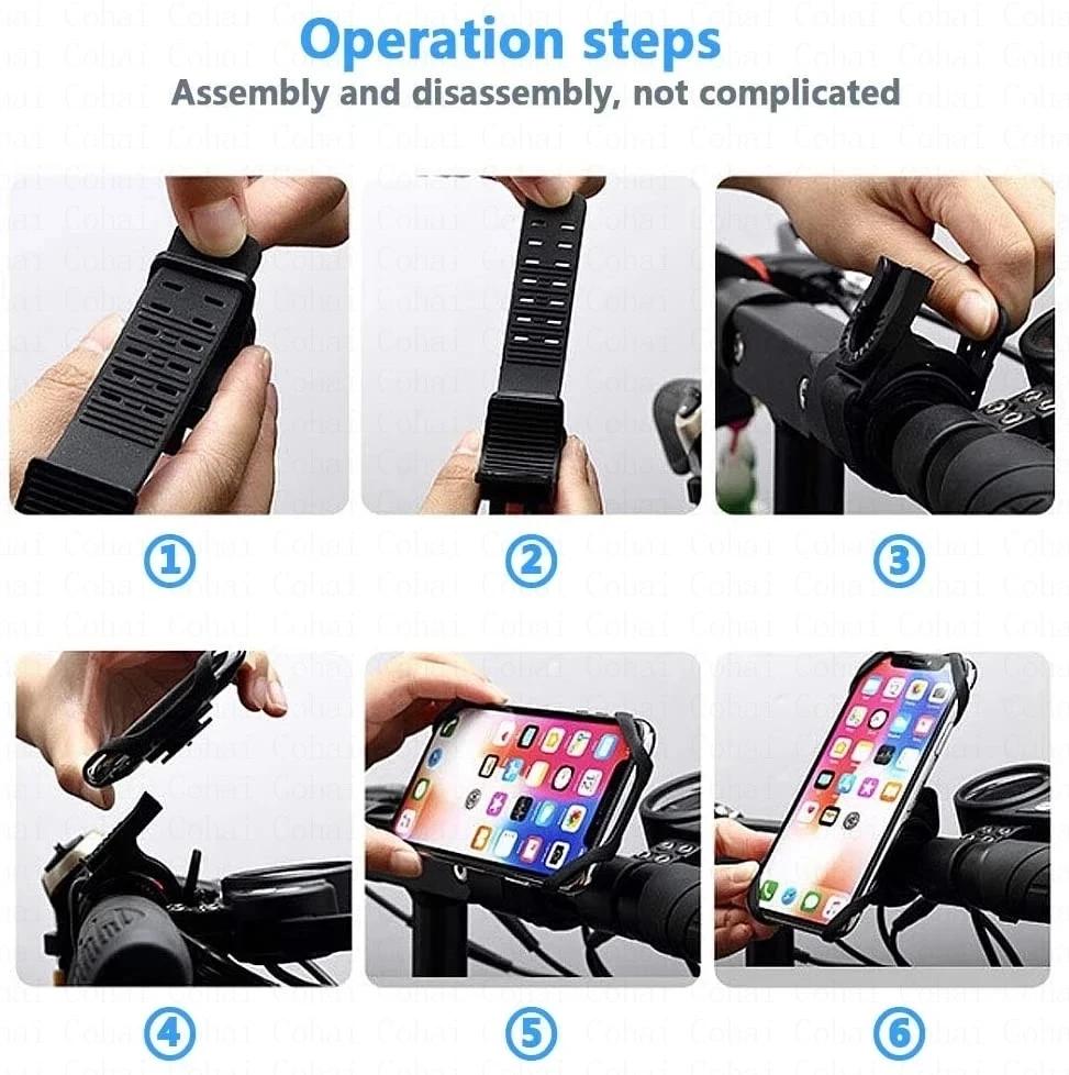 Support de téléphone de vélo support de téléphone portable de vélo support de moto celulaire pour iPhone Samsung Xiaomi Gsm Houder Fiets