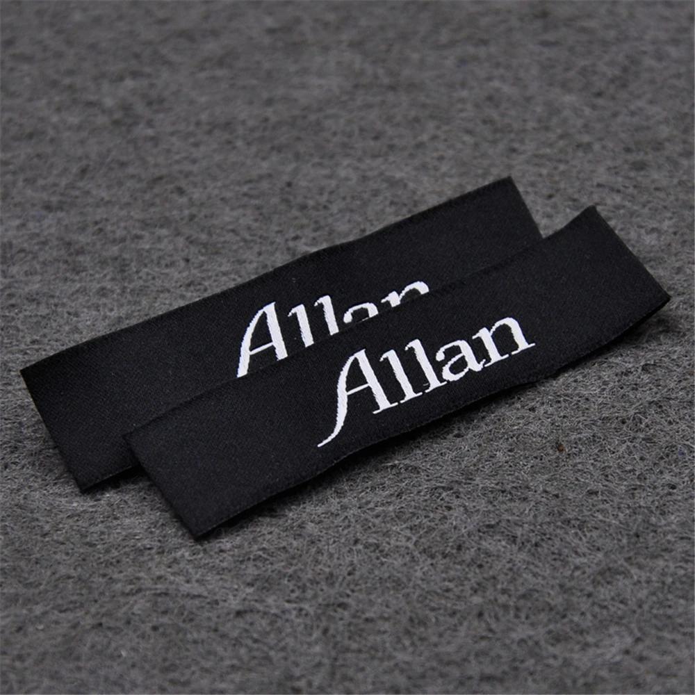 Étiquettes de vêtements avec nom personnalisé pour Logo de marque textile, étiquette en tissu à coudre, étiquettes tissées personnalisées pour vêtements