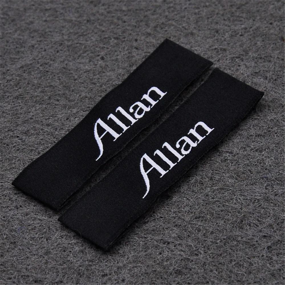 Étiquettes de vêtements avec nom personnalisé pour Logo de marque textile, étiquette en tissu à coudre, étiquettes tissées personnalisées pour vêtements