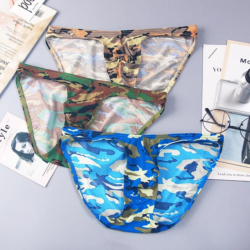Qucik-Dry-Slip respirant pour homme, sous-vêtement sexy, culotte CamSolomon