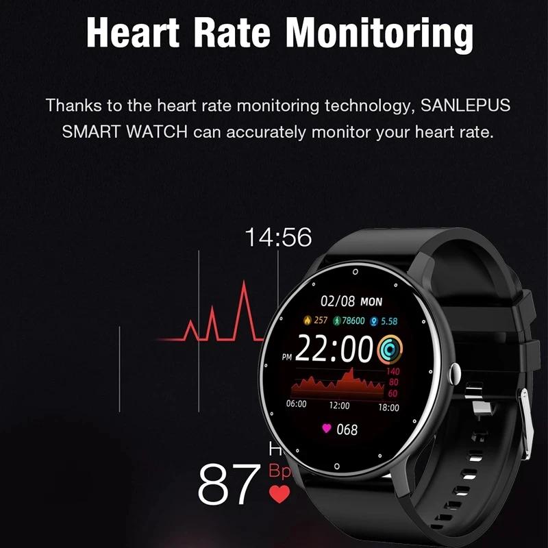 LIGE 2026 montre intelligente femmes hommes dames cadeau Sport Fitness hommes montres moniteur de fréquence cardiaque étanche Smartwatch pour Android IOS