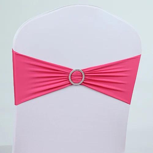 Ceinture élastique pour chaise, ceinture élastique au design fleur ronde
