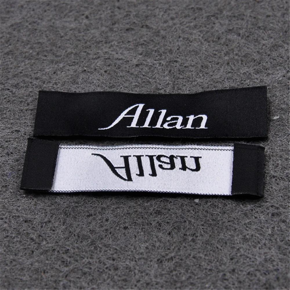 Étiquettes de vêtements avec nom personnalisé pour Logo de marque textile, étiquette en tissu à coudre, étiquettes tissées personnalisées pour vêtements
