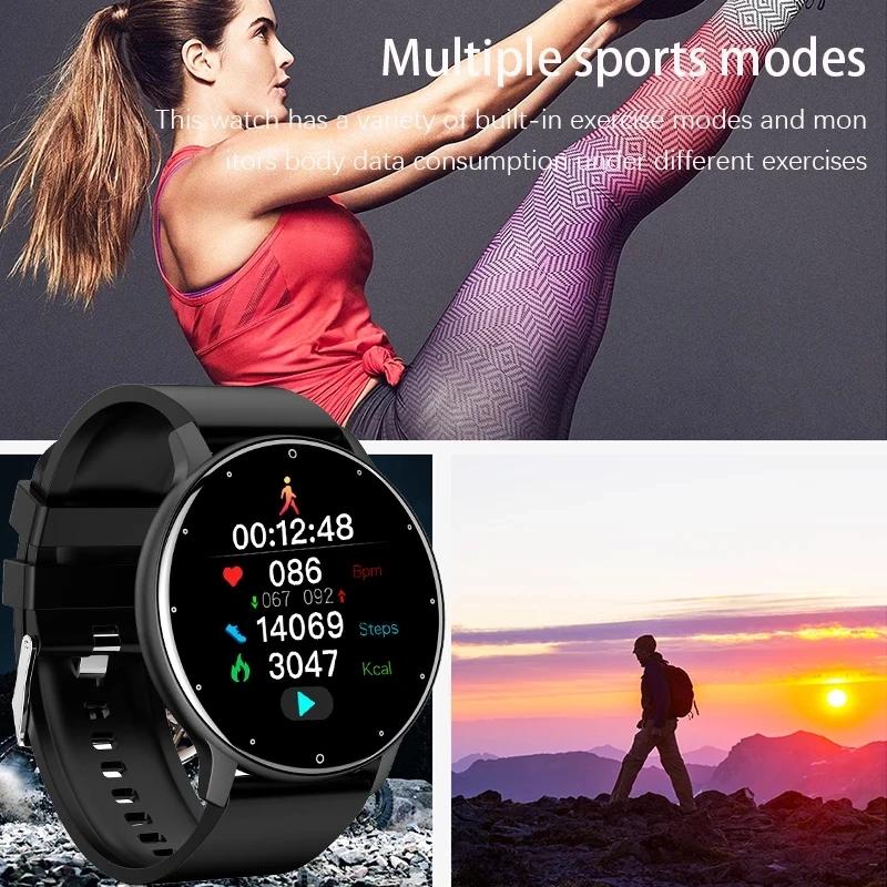 LIGE 2026 montre intelligente femmes hommes dames cadeau Sport Fitness hommes montres moniteur de fréquence cardiaque étanche Smartwatch pour Android IOS