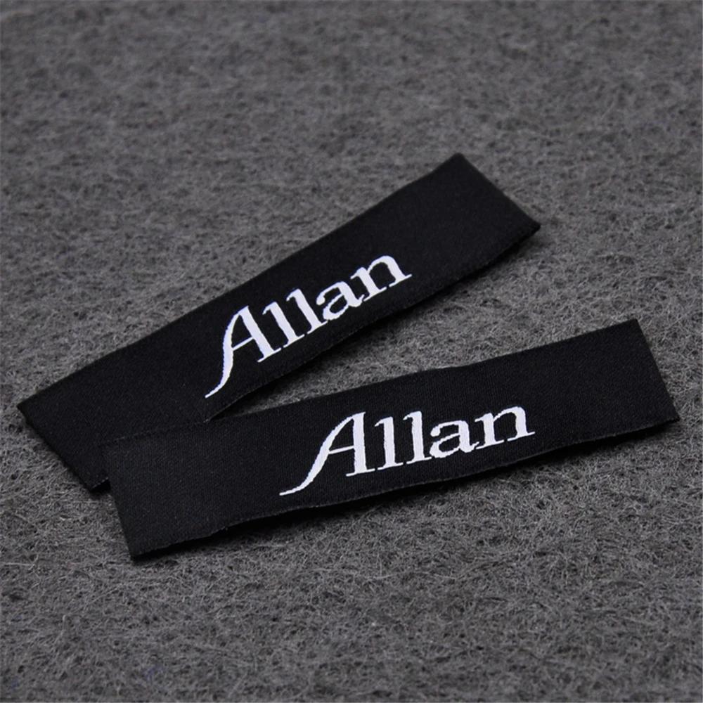 Étiquettes de vêtements avec nom personnalisé pour Logo de marque textile, étiquette en tissu à coudre, étiquettes tissées personnalisées pour vêtements