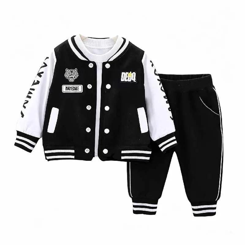 Ensembles de survêtements pour enfants, vêtements de sport décontractés pour garçons et filles, printemps automne, veste fine + pantalon 2 pièces, tenues pour bébés de 1 à 5 ans
