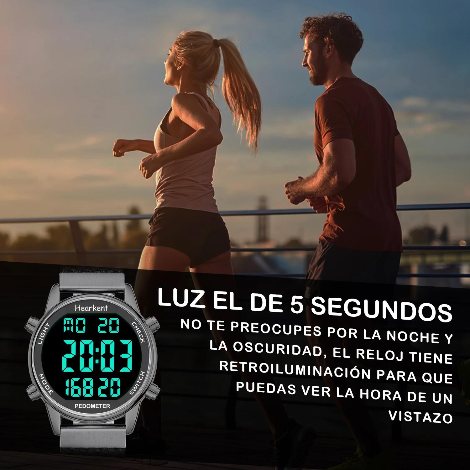 Hearkent-Montre de sport numérique pour femme