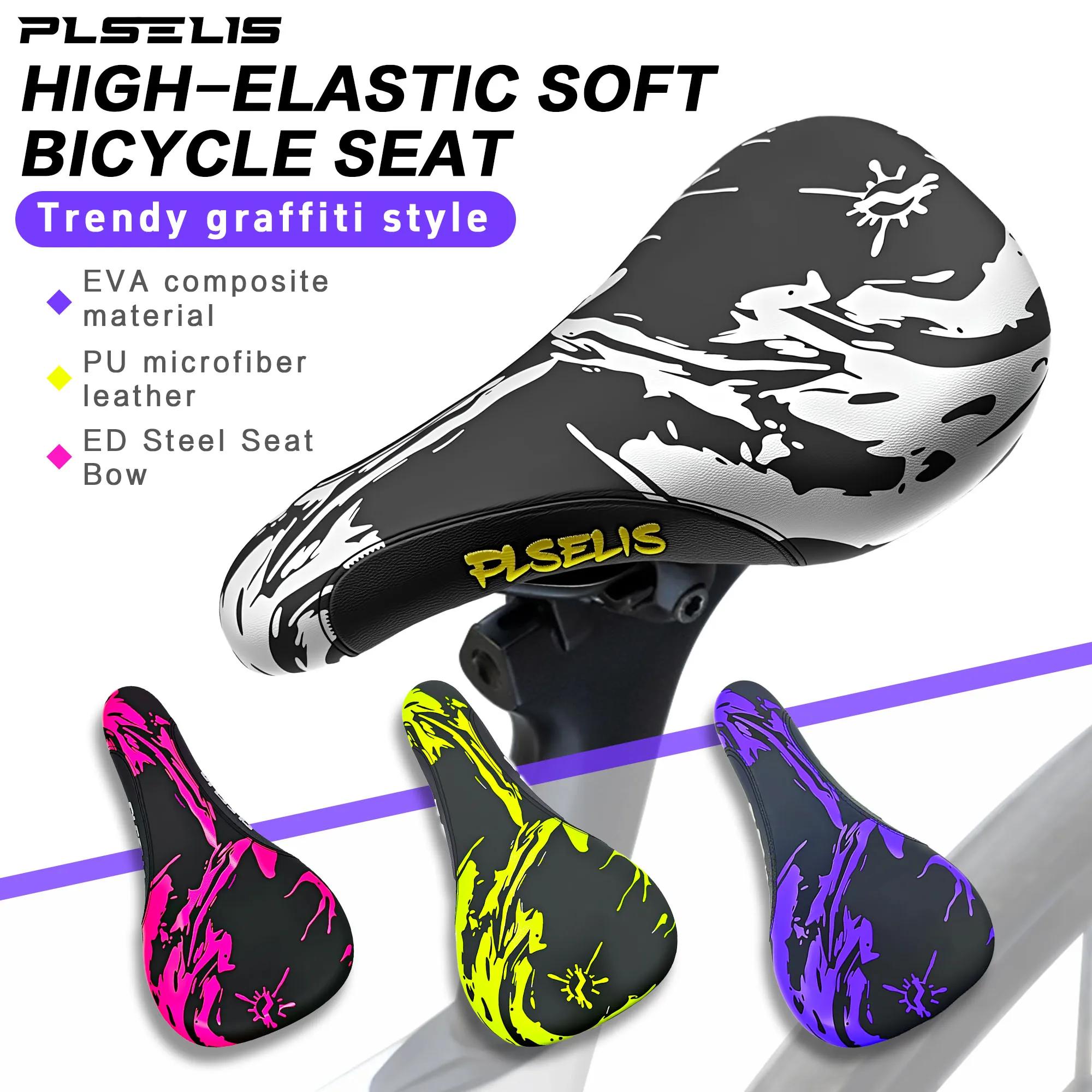 Selle de vélo de montagne PLSELIS de haute qualité : dessus en cuir PU