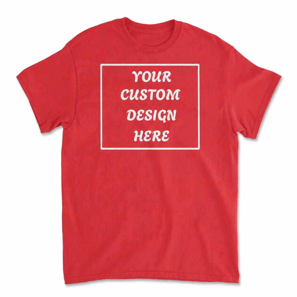 T-shirt personnalisé avec photo, texte ou logo, en coton uni, pour le quotidien, les loisirs, les cadeaux d'anniversaire, ou comme vêtement de sport