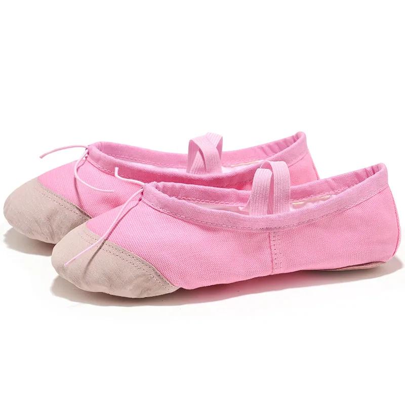 Chaussure de ballet plate pour filles et femmes - Toile douce