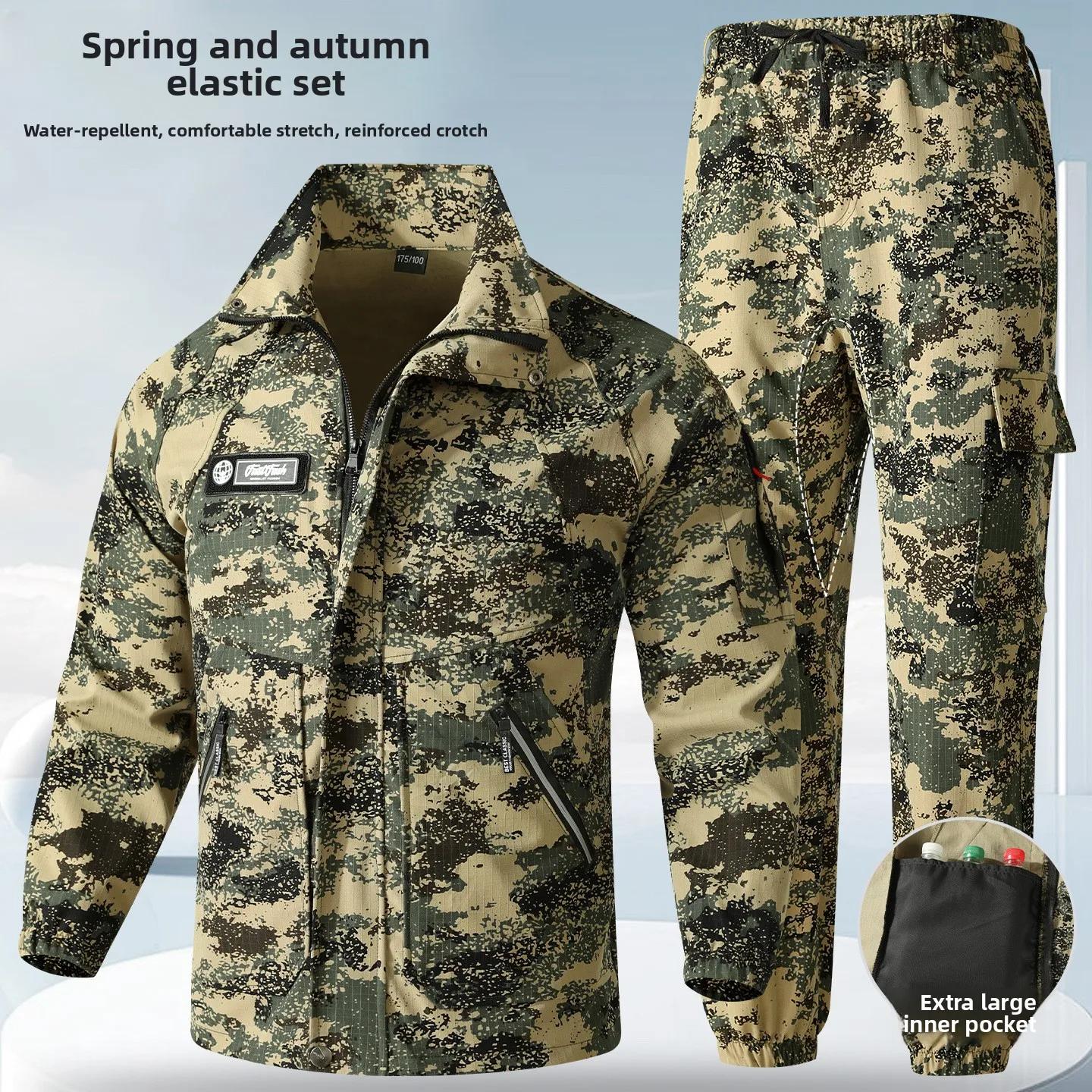 Vêtements de travail pour hommes, anti-usure, coupe ample, combinaison de protection pour la soudure et la réparation, tissu polyester, vêtements de travail printemps-automne