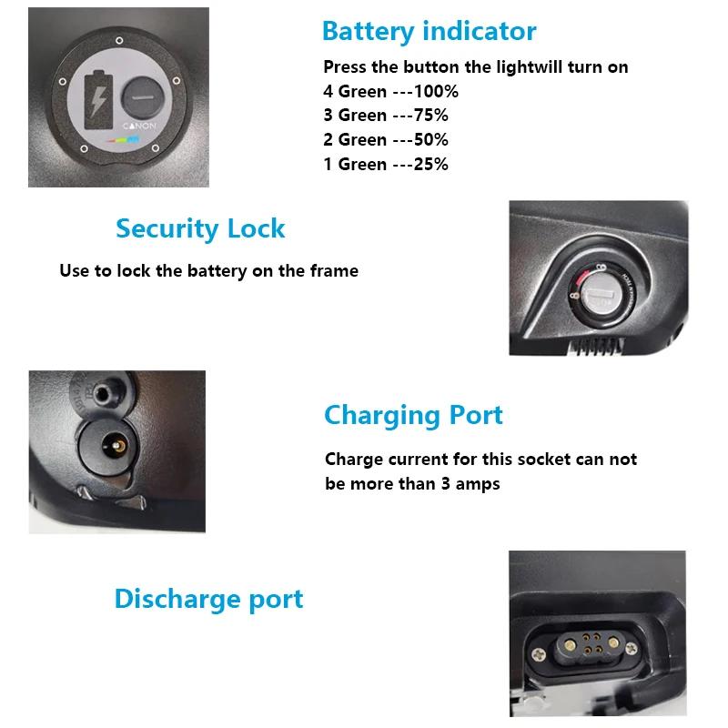 Batterie Ebike 21700 Haute Capacité 72V 60V 52V 48V 36V 40Ah 30Ah 20Ah pour Vélo Électrique et Trottinette