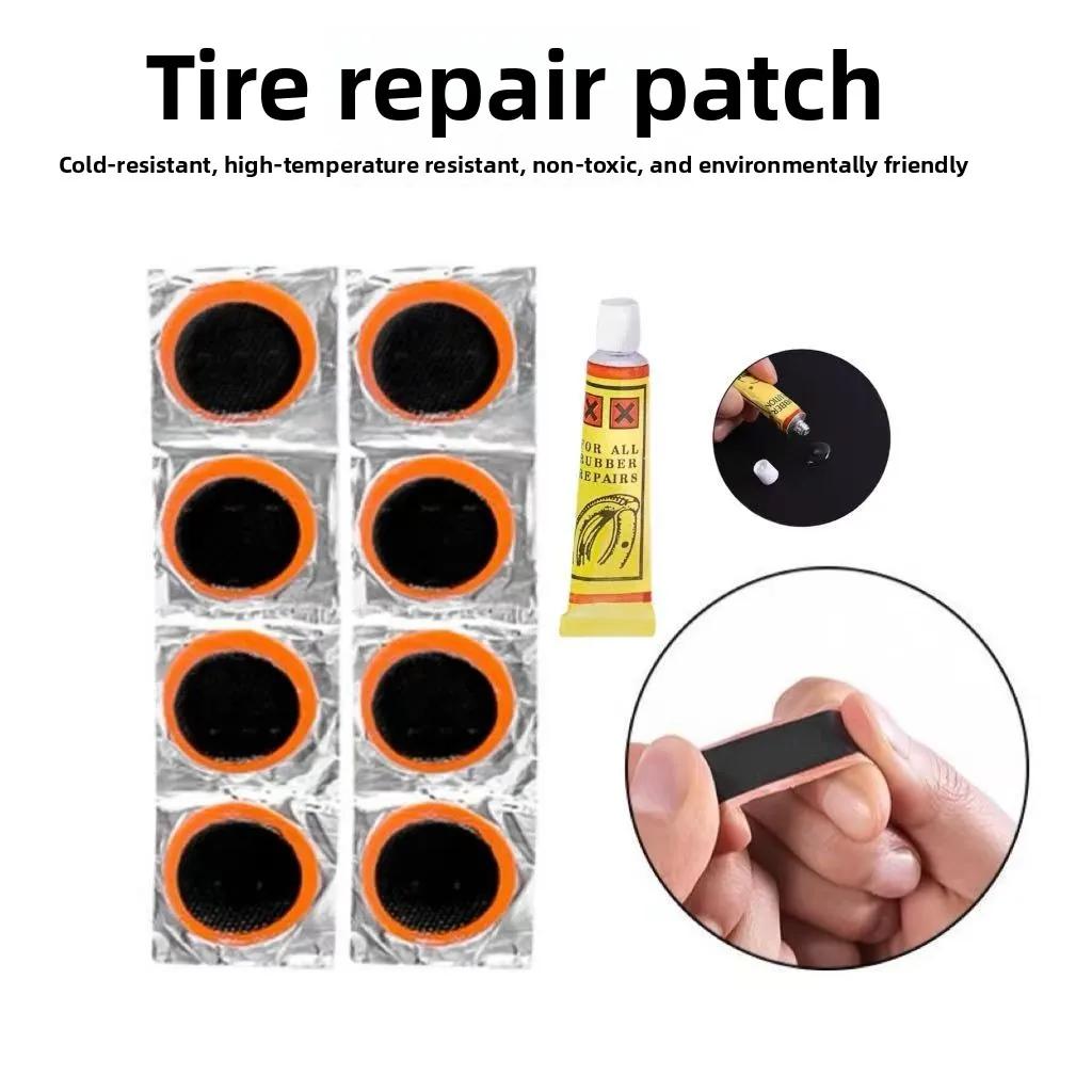 Kit de réparation de pneus de vélo - Outil essentiel pour les cyclistes avec des patchs, des râpes métalliques, des leviers de pneus et de la colle pour les réparations en déplacement