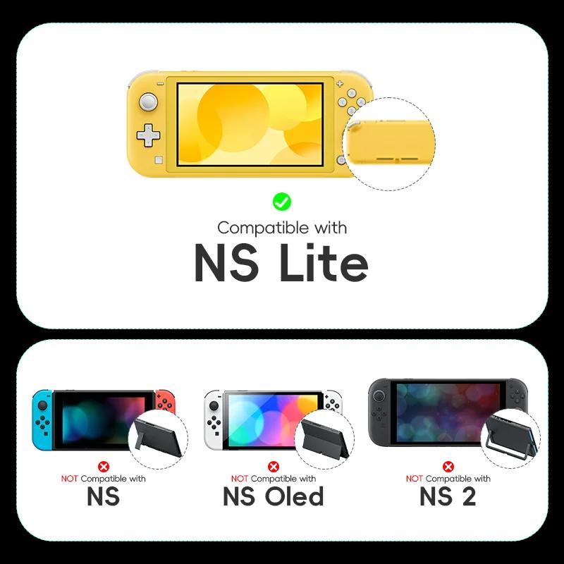 DATA FROG – housse de protection transparente pour Console de jeu Switch Lite