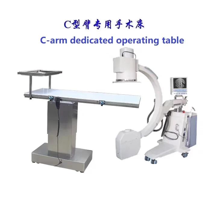 Instruments chirurgicaux vétérinaires Table d'opération vétérinaire en acier inoxydable