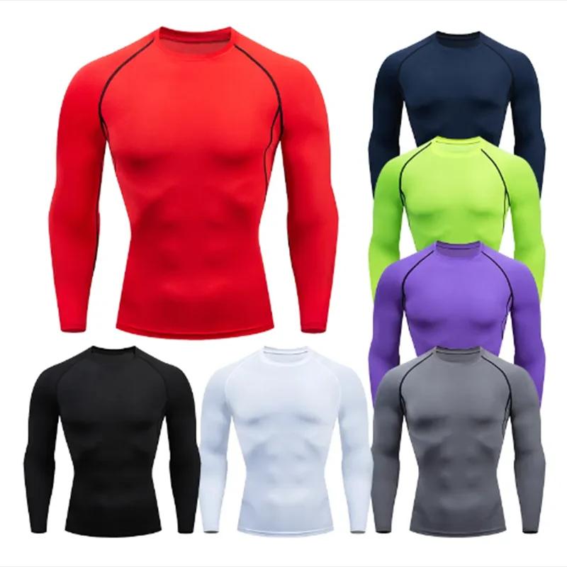 T-shirt de sport de compression pour hommes grandes tailles