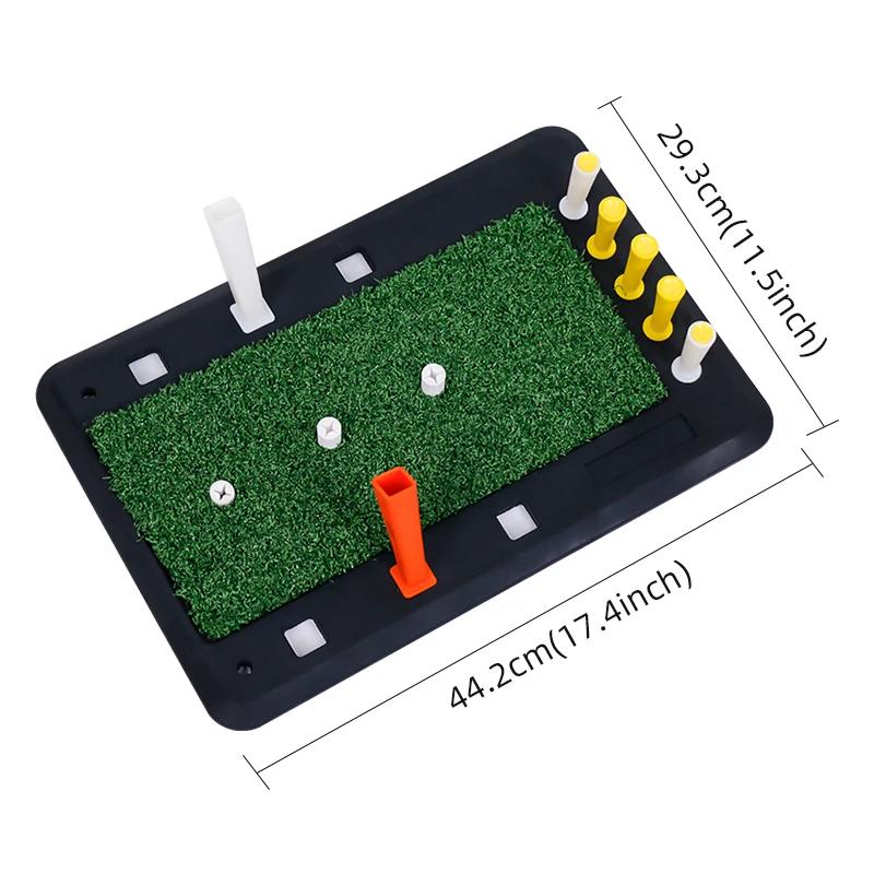 Tapis de frappe de Golf, pratique intérieure et extérieure pour le chemin de Swing, retour amélioré, mise/entraînement/tapis de Swing
