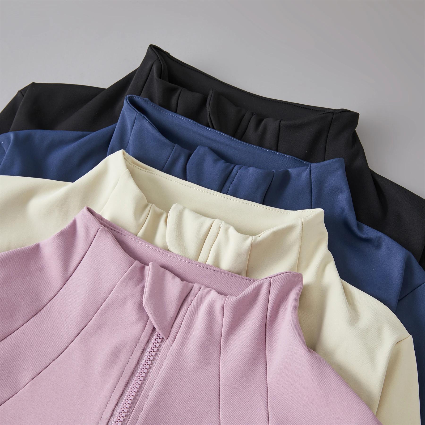 Vêtements de Yoga coupe-vent vêtements de sport femme course à manches longues sweat-shirt vestes de sport haut femmes hauts d'entraînement vêtements de sport