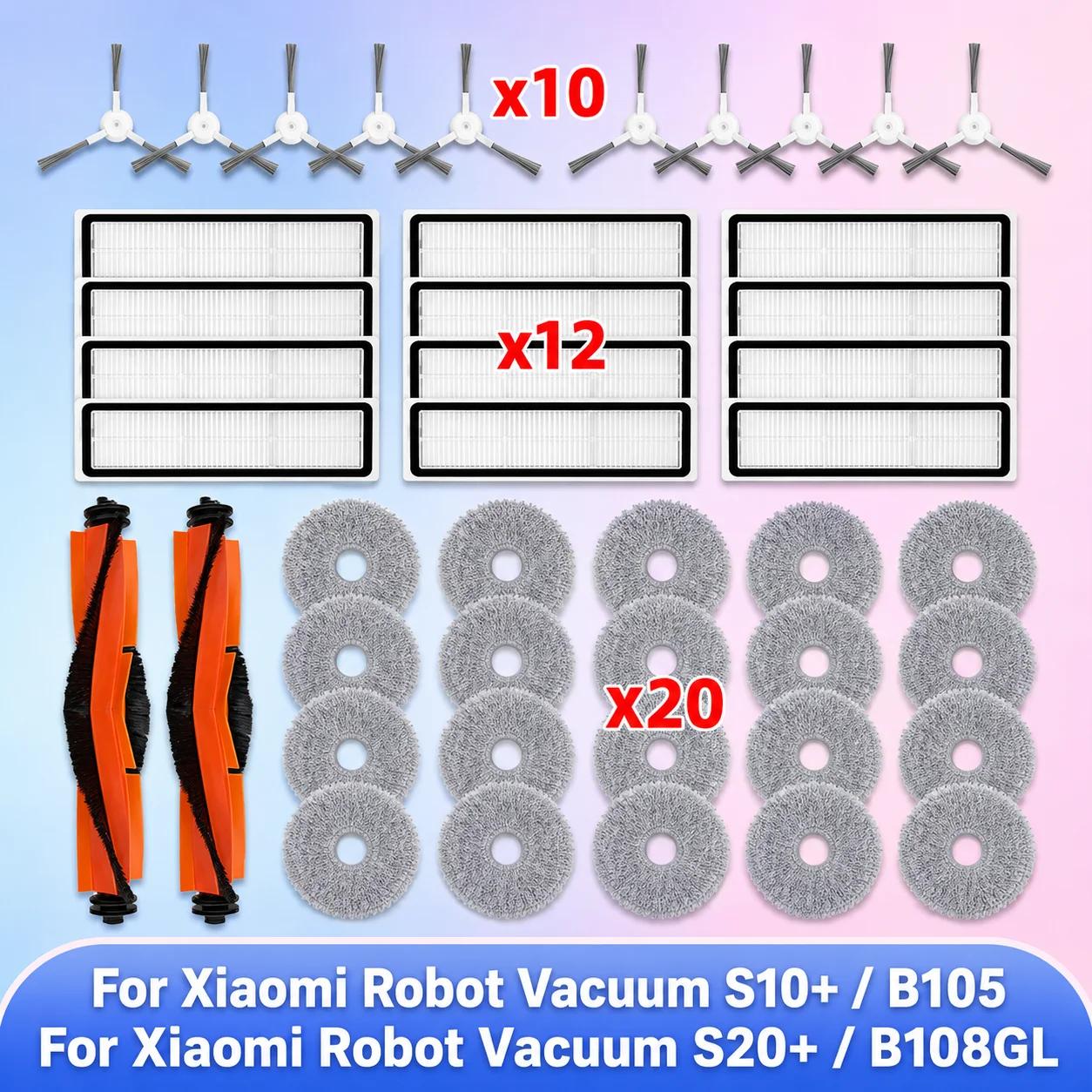 Compatible Pour Xiaomi Robot Vacuum S20+ / S10 Plus / B108GL / B105 / B108CN B113CN Pièces Rouleau Principal Brosse Laté