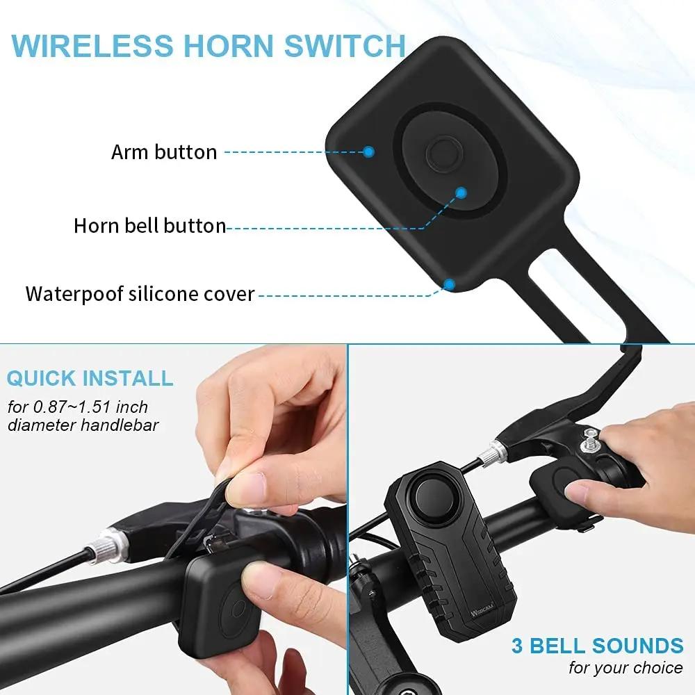 Klaxon de vélo, accessoires d'alarme