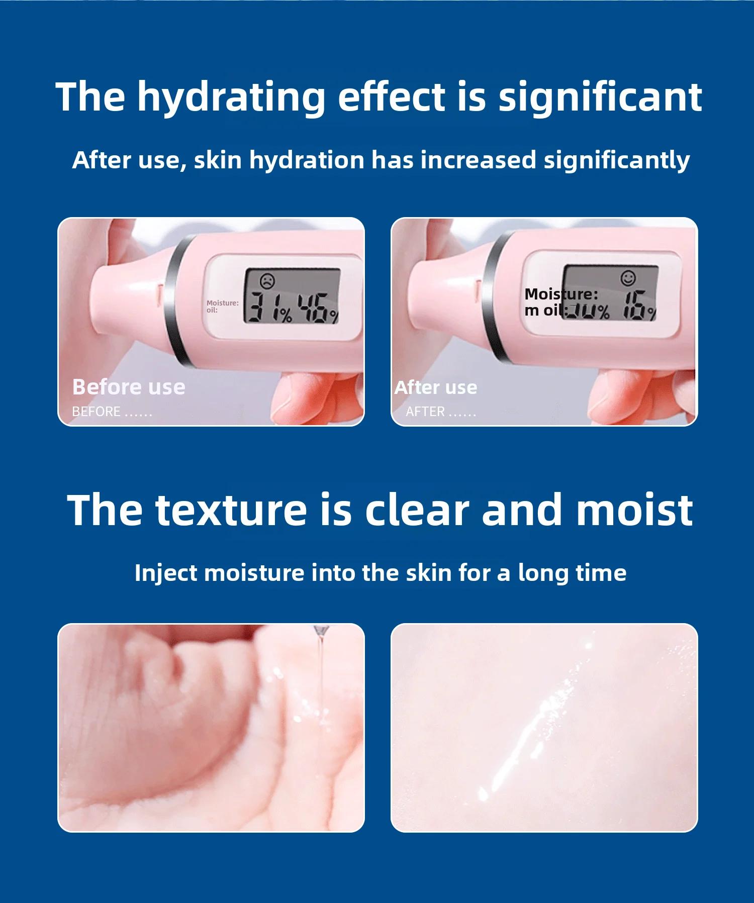 Sérum à l'acide hyaluronique, Anti-âge, hydratant, rétrécit les Pores, Essence blanchissante hydratante pour Instruments à micro-aiguilles, soins pour la peau
