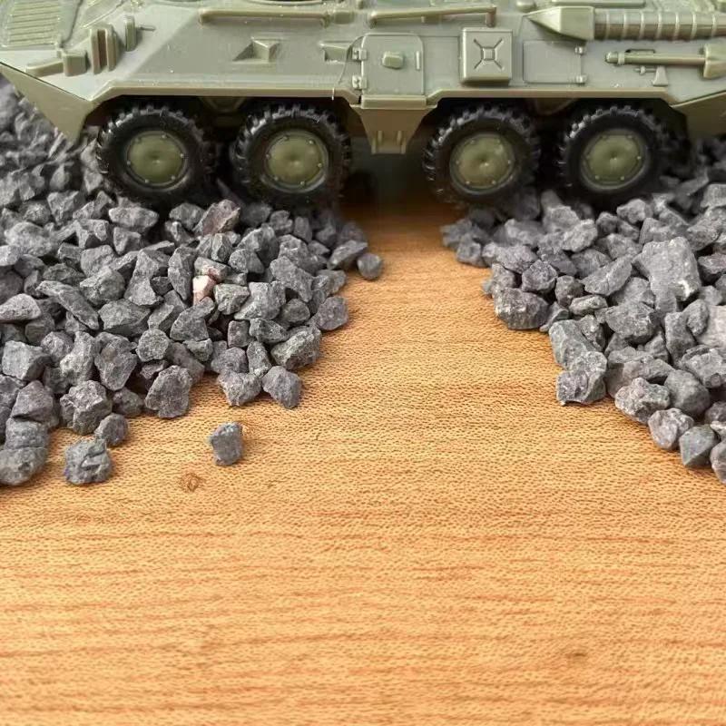 Kits de sol de roches naturelles miniatures en gravier réaliste, pour la fabrication de modèles de bricolage/paysage ferroviaire/dérioramas/paysage ferroviaire/décoration