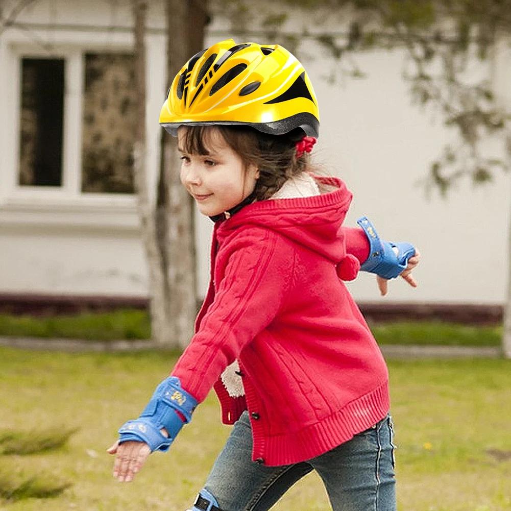 Casque de vélo enfant robuste en polycarbonate et polyéthylène expansé pour vélo, équitation, patinage et randonnée sécurité protection tête enfants activités plein air