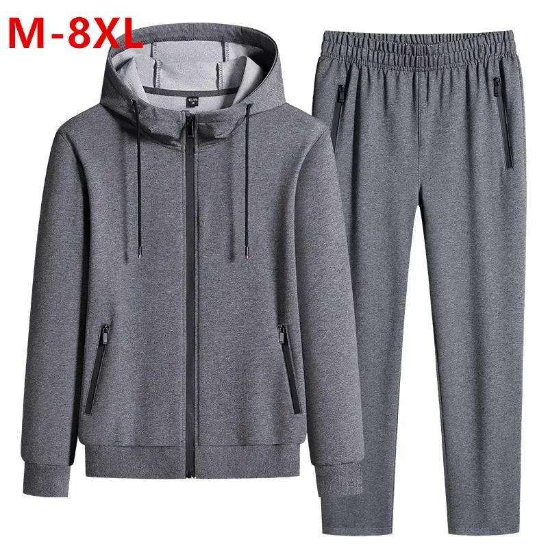 Survêtements grande taille hommes ensembles de vêtements de sport nouveau printemps automne