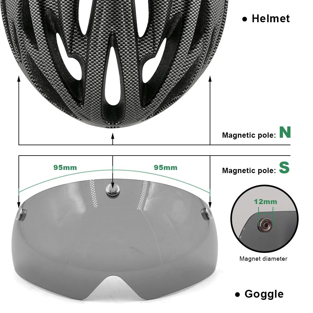 Casque de vélo avec visière transparente