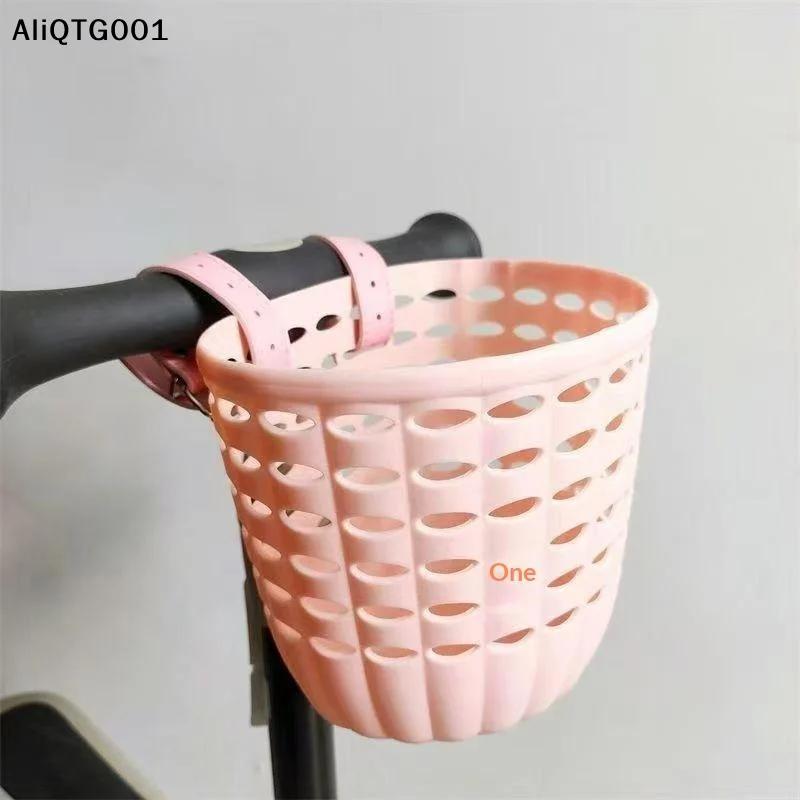 Panier de vélo pour enfants, rangement durable avec sangles réglables en PU, panier de guidon pour filles, tout-petits, cyclisme en plein air