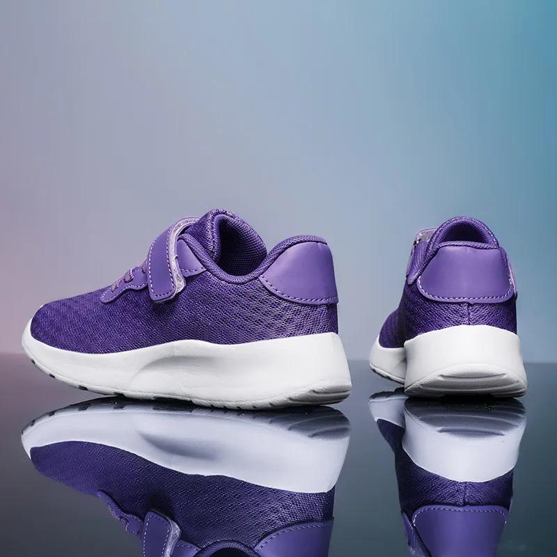 Baskets enfants mode verte pas cher 2023 - Chaussures sport plein air légères garçon fille 28-39