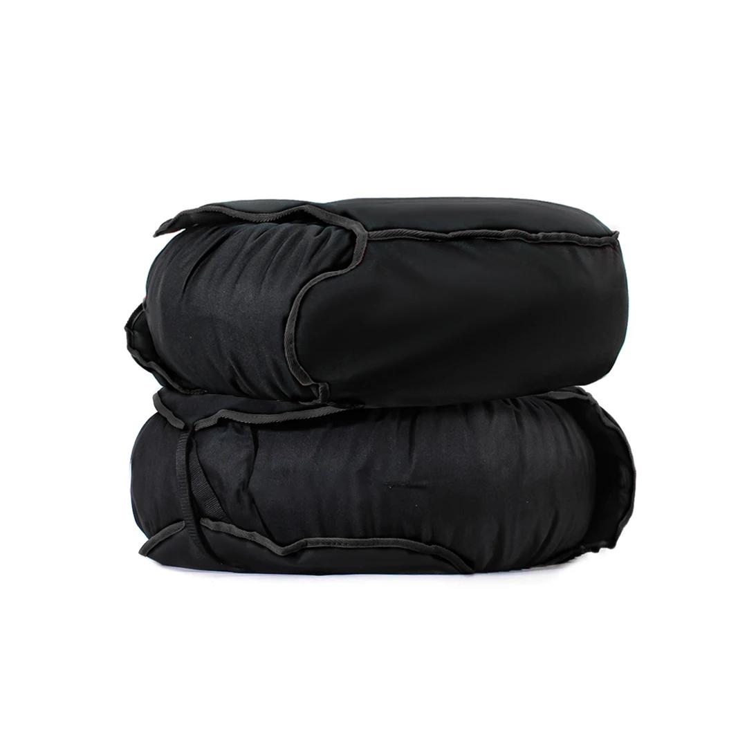 Housse d'isolation thermique épaisse pour pneus de moto, 17 pouces, Protection contre le chaud, pare-vent avec bord noir, polaire avant et arrière