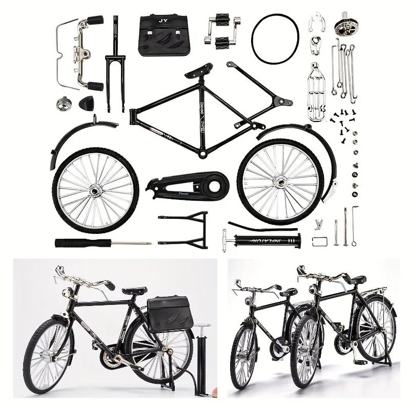 Kit de modèle de vélo vintage – avec pompe et bagages