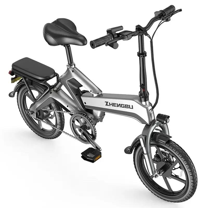 Vélo électrique pliable pour adulte avec 2 sièges pour longue Distance 400W 48V léger Portable Mini vélo électrique pliant homme