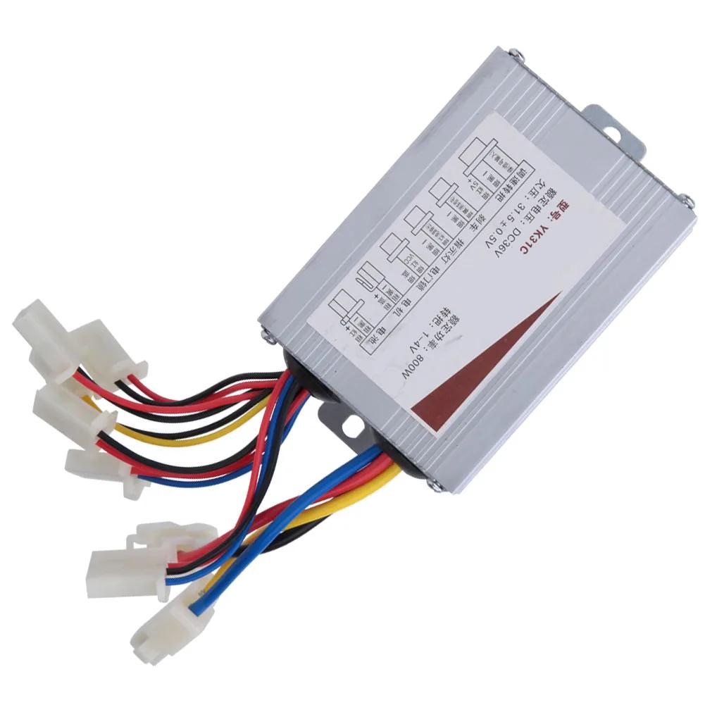 Contrôleur de moteur de vélo électrique en alliage brossé pour scooter électrique de 12V à 48V avec puissances de 250W 350W 500W et 800W