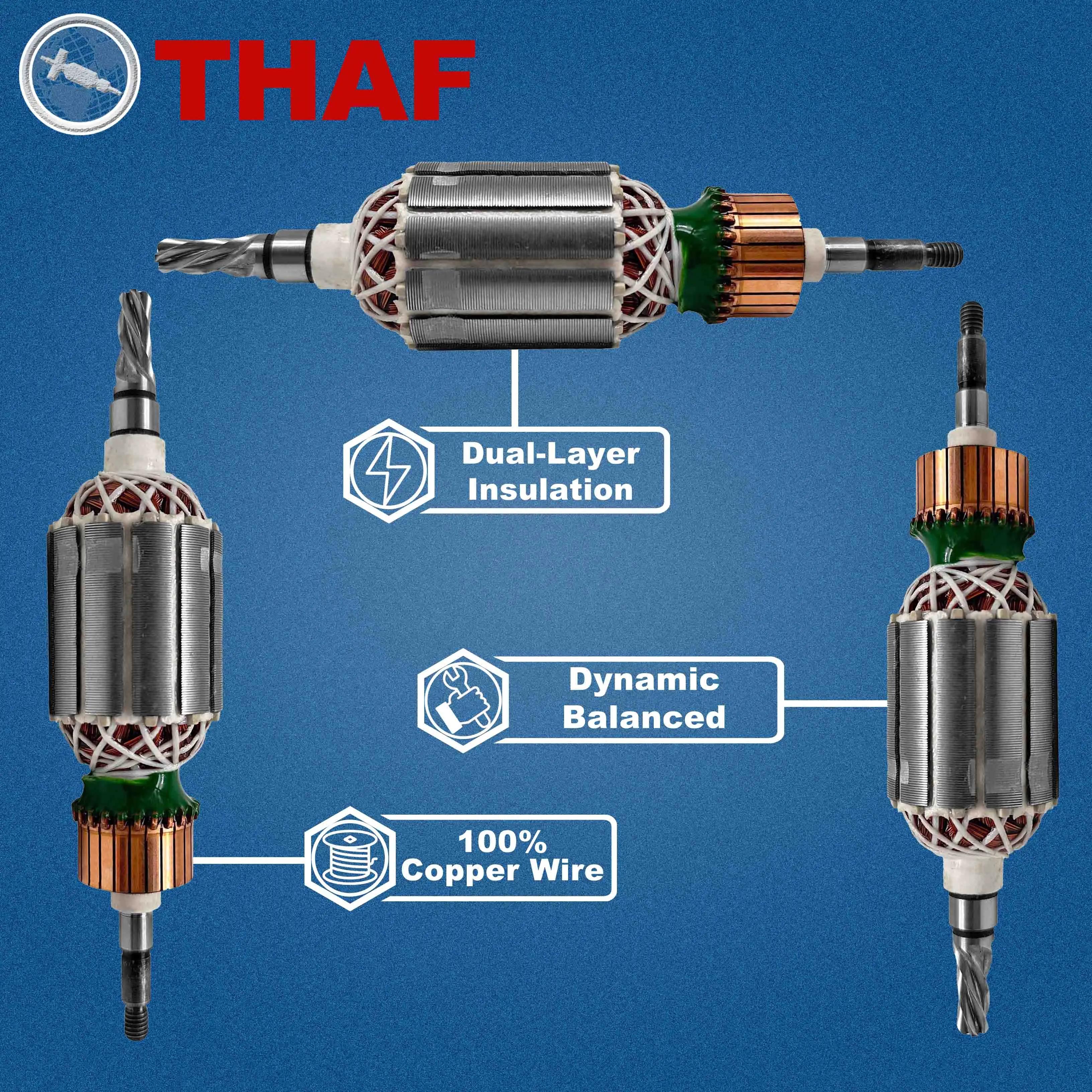 AC 220V 240V HR4000C Induit Rotor pour MAKITA Marteau Perforateur Pièces de rechange Perceuse à percussion HR4040C