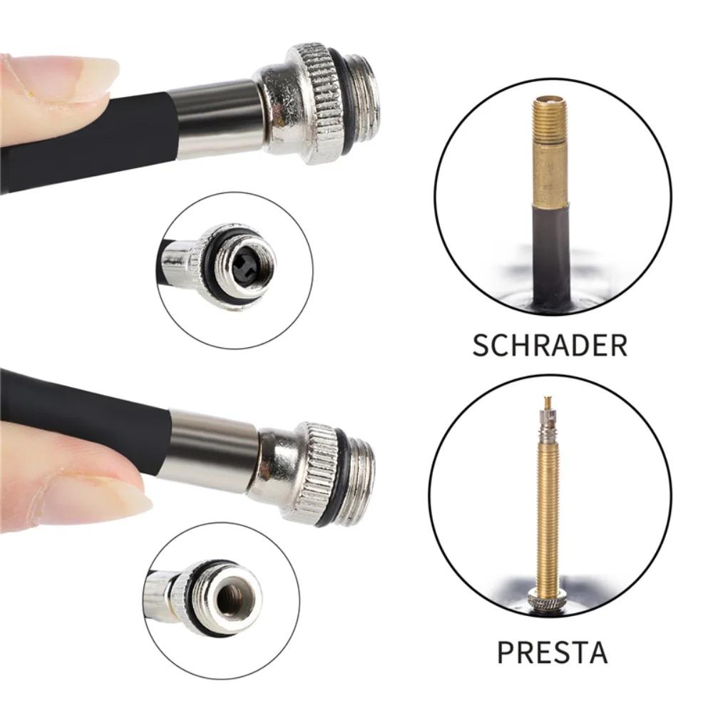 WEST BIKING 100Psi Mini pompe à vélo en alliage d'aluminium vélo main pompe à Air gonfleur de pneu Schrader Presta Valve vtt pompe de cyclisme sur route