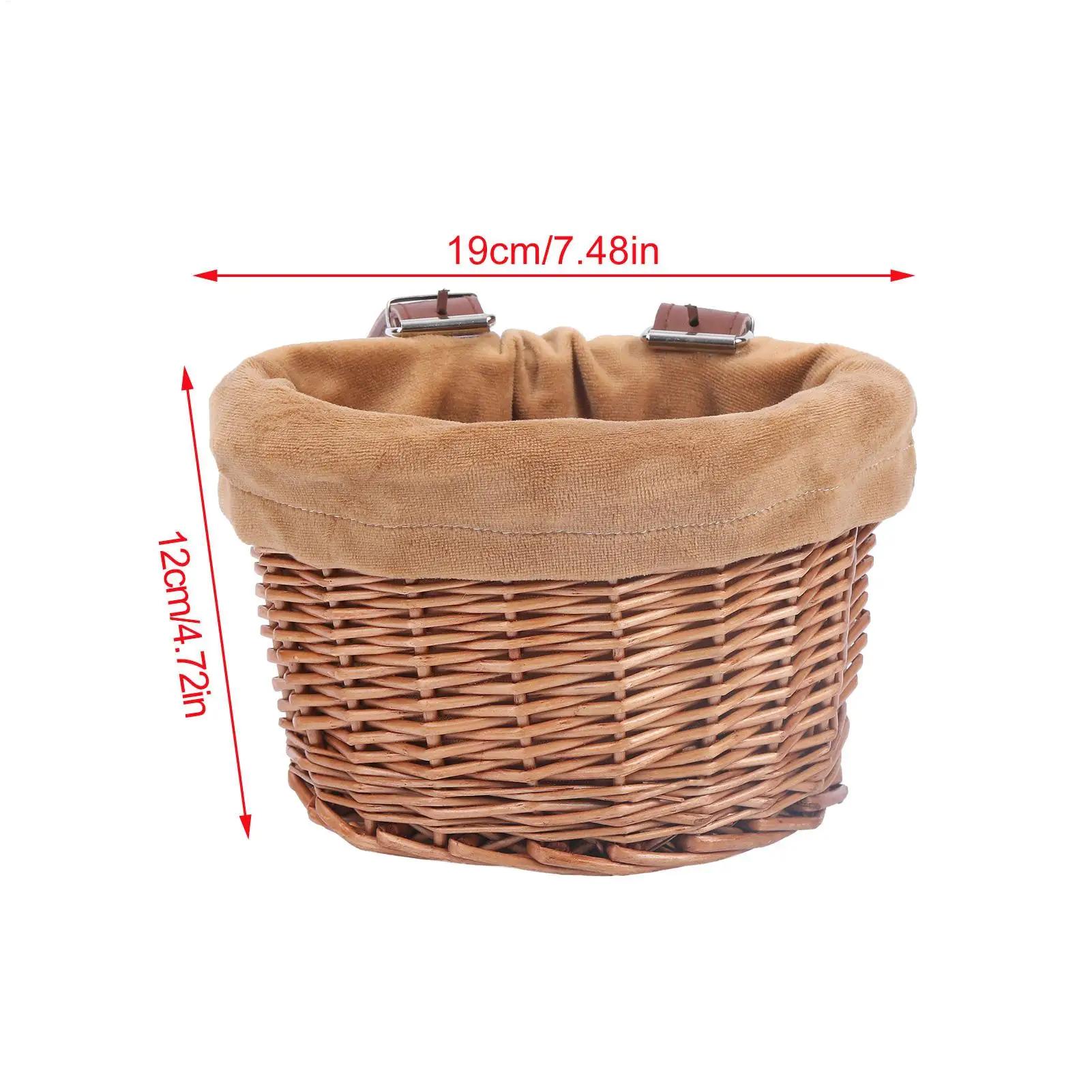 Panier de vélo pour enfant en osier en forme