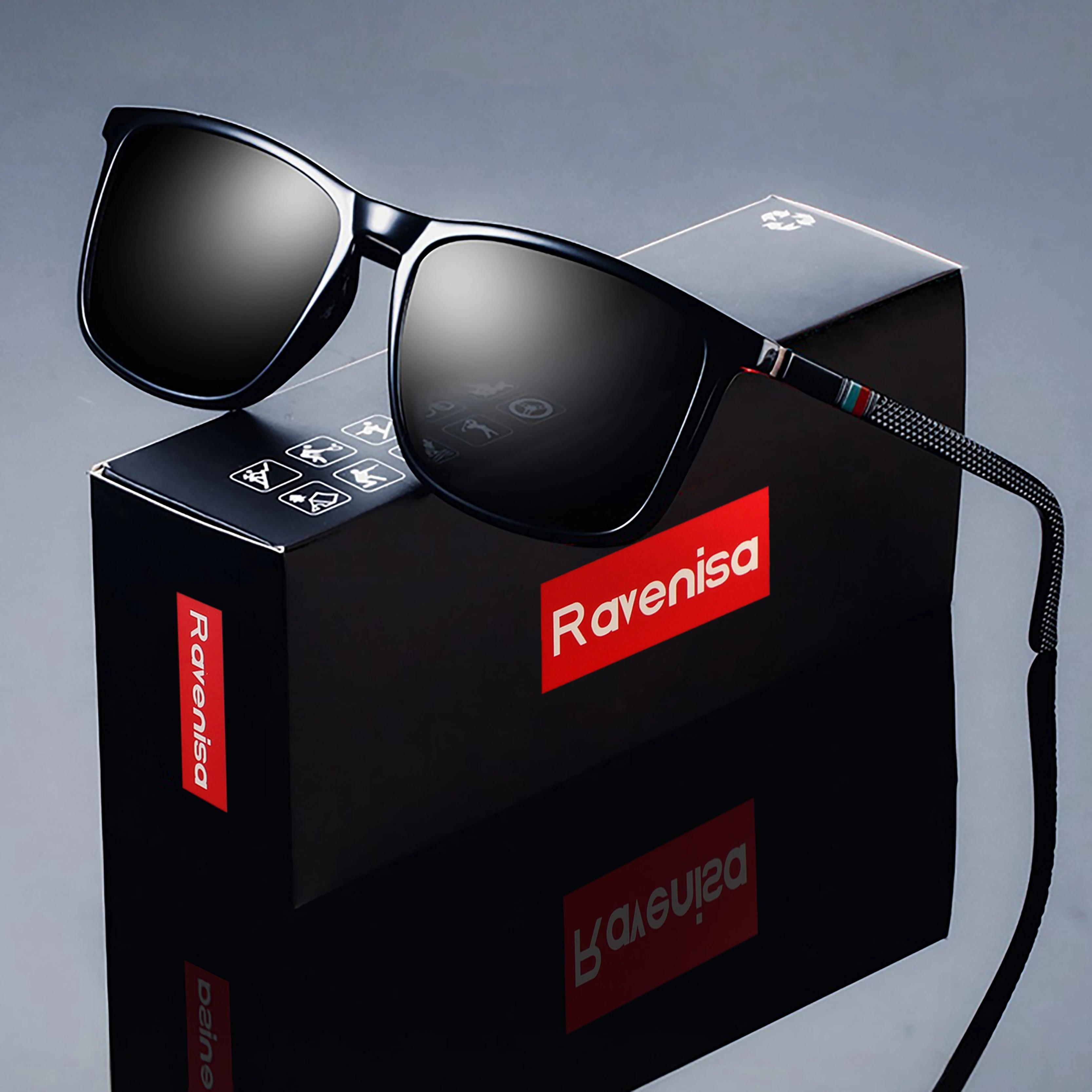 Lunettes de soleil polarisées carrées pour hommes